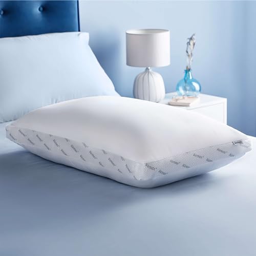 Silentnight Airmax Pillow – Air Mesh Sides Maximising Airflow Preventing Overheating for a Cool Night's Sleep – Machine Washable and Hypoallergenic Bed Pillow, White
