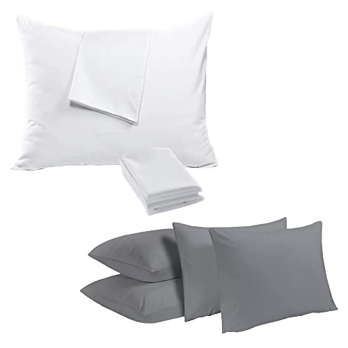 Niagara 4 Pack Standard 20X26 Inches White And Grey #TOP16