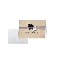 2 Cartes De Voeux 'Merry Christmas' Avec Enveloppes Blanches - Dimensions 12x19 Cm, Neuves