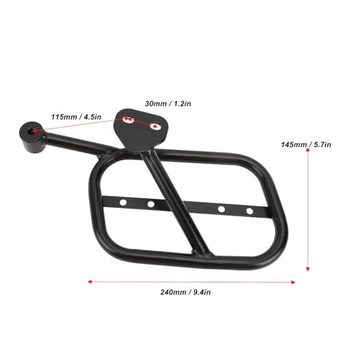 Satteltaschenhilfeständer, Motorräder Universal Satteltasche Support für V9 Bobber 2018–2023, Guzzi V9 Roamer 2018-2023, Eisengepäck-Beutel-Side Packhalter (Rechte