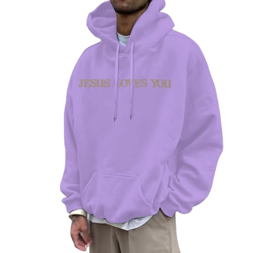 Sweat à capuche homme en polaire chaude et coupe ample - 4