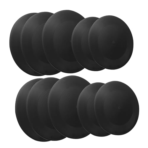 Disques vinyles décoratifs style artistique rétro noir lot de 12 pour décoration