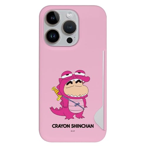 iPhone 16 Pro Max 用 ケース クレヨンしんちゃん チョコビ しんちゃん 薄型 カード収納 スリム ハードケース 【日本国内発送】 Crayon Shinchan Simple Card Slim S1 Case スマホケース スマホカバー