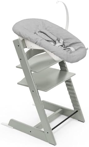 Chaise Tripp Trapp Stokke (Vert glacier) avec Newborn Set (Gris) ...