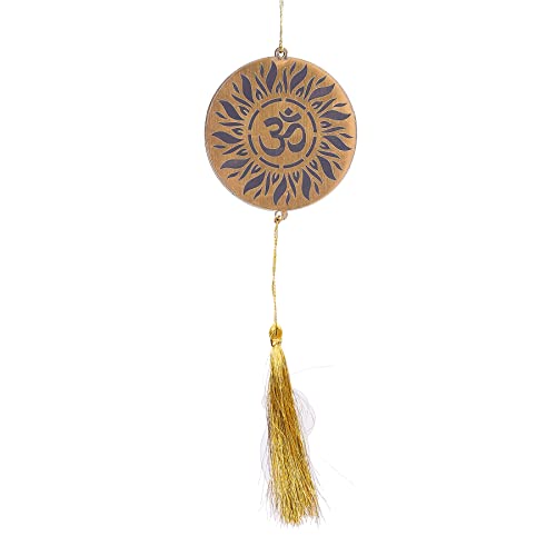 Religious/Hindu Culture Car Hanging Dream Catcher Accessories Best for Your Car Interior Ornament Multipurpose Use Hanging, Gift, (Golden Om Circle)
