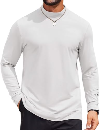 Chemise col roulé homme COOFANDY contre le froid léger du jour
