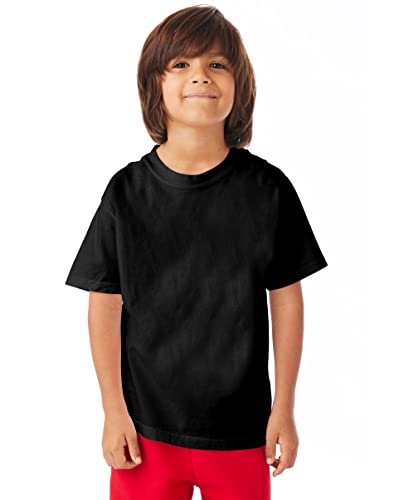 T-shirt junior Hanes ComfortWash noir XL idéal pour le collège et le skate