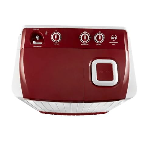 Image of BPL 7 Kg 5 Star Semi-Automatic Top Loading Washing Machine, Maroon Red, BWS-N70EASMD