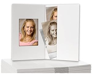 Foto-Profi-Shop Zientarra Passbildmappen 100 Stück Weiss