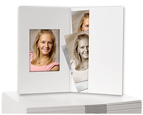 Foto-Profi-Shop Zientarra Passbildmappen 100 Stück Weiss