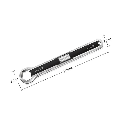 Clés à anneaux multifonctionnelles : kit de 2 pièces double tête réglables - 6