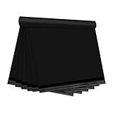 TRAEKESYI Paquete de 50 bolsas de correo negras de 12 x 15.5 pulgadas, impermeables y ligeros
