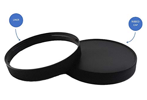 Clear Plastic Jars 16 ounce with Black Lids (4-Pack) Refillable Empty Storage Containers with Lids for Cream, Lotions, Beauty Products, Kitchen, Arts Crafts Supplies3