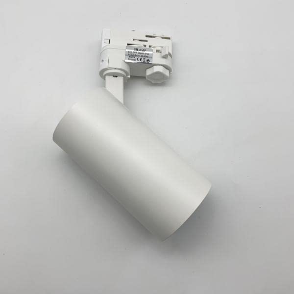 Spot LED sur Rail Triphasé Blanc 30W 80° - Blanc Neutre 4000K - 5500K - SILAMP