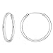 Sterling Silver Hoops Endless Large Jumbo Hoop Hoops Earrings 2x50 Mm