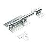 National Hardware N151-118 V832 Extra Heavy Barrel Bolt 5 in Zinc Plated Door Lock Security Latch for Front Door Interior Exterior Heavy Duty Steel Construction