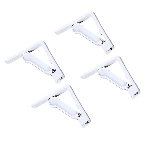 CIYODO 4 Pcs Table Cloth Clamps Tablecloth Clips Spring Tablecloth Clip Tablecloth Clamps Spring Table Cloths Tablecloths Table Clamps Table Cloth Holders Table Cover Clamps White