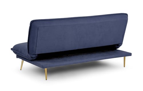 Honeypot Sofabed - Anuka 3 Seater Sofa Bed for Living Room - Blue Upholstered Fabric 3 Seater with Fold Out Double Sofa Bed | Setup Included | Built to Last (Blue) - Image 7