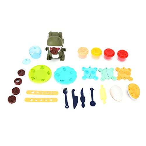 Jxngery Máquina de Fideos de Dinosaurio Lindo Molde de Arcilla de Modelado DIY Juego de Casa de Juego Interactivo Regalo de cumpleaños