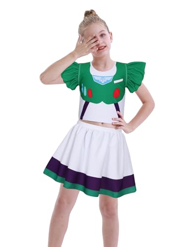 Jurebecia Girls Princess Bikini Swimsuit Toddler Kids 2-Piece Bathing Suit Ruffle Sleeve Summer Beach Swimwear3