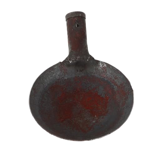 BESTonZON Cucharón de Hierro Grande Resistente para Limpieza y Dragado Pala Tamizadora para Barro Arena y Diseño Portátil y Fácil de Limpiar Uso Agrícola y Doméstico
