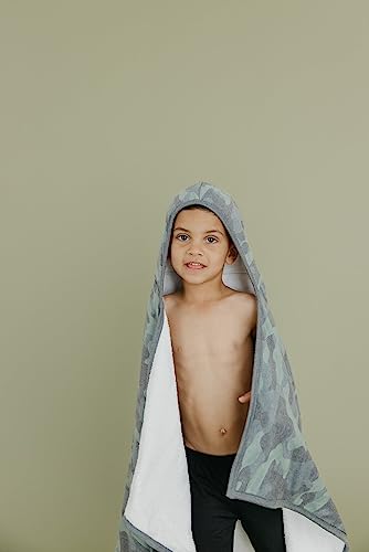 Image of Copper Pearl Hooded Bath Towels Premium Knit /Terry Cloth Toddler Towels with Hood, Pockets, and Cool Designs - Great to Gift and Make Bath Time Fun - Big Kids Hooded Towel, Hunter