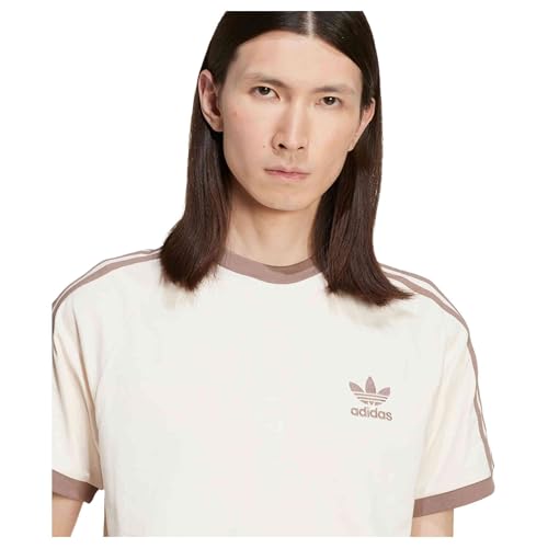 Camiseta Adidas M 3-Stripes Beige/Marrón S