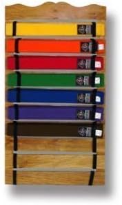 Playwell Martial Arts Standard Wall Mounted Belt Rack Display, Multicolor