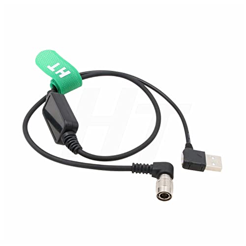 Cable Hirose 4 pines macho en ángulo recto de 1m con regulador de voltaje 12V para Zoom F8N
