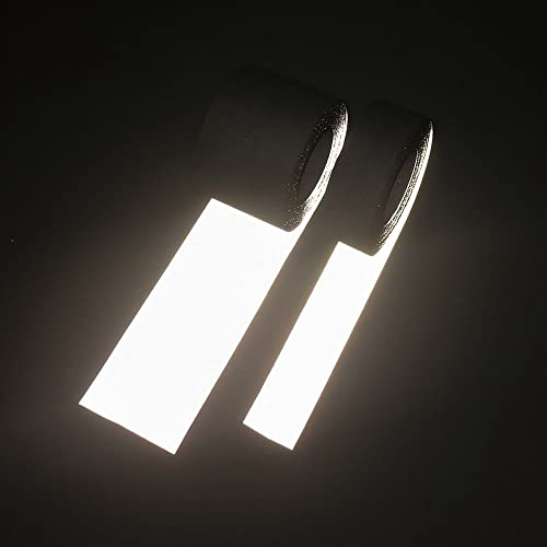 EURO® Silver Reflective Fabric, Traffic Warning Tape, Reflective Fashion Wear Cloth, Glass Bead Reflective Material (Non Adhesive) 01 Inch x 10 Meter