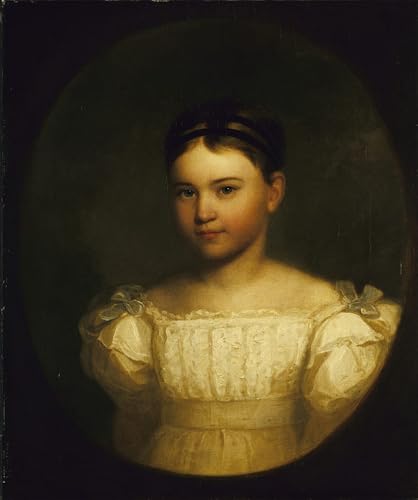 Portrait d'art Marie Louise Asher Brown Durand sur toile de maître