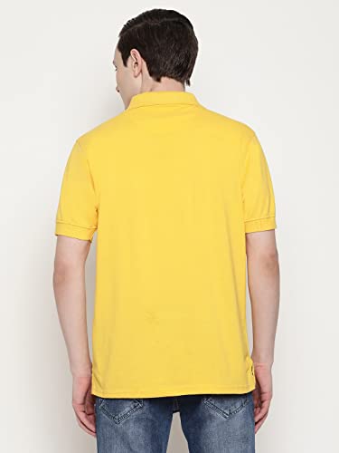 Image of UZARUS Men's Solid Cotton Regular Fit Polo T-Shirt