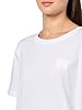 Armani Exchange Women's Icon Project, Tonal Logo Patch, T-Shirt, White, XXL #2