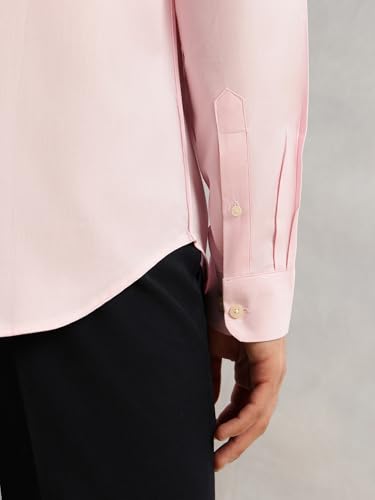 Image of Thomas Scott Men's Regular Fit Formal Shirt | 100% Cotton Long Sleeves | Spread Collar with Contrast Fabric (Available in Plus Size)