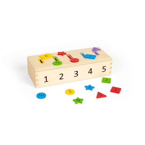 Jouet en bois Montessori pour stimuler la motricité fine et la logique des bébés