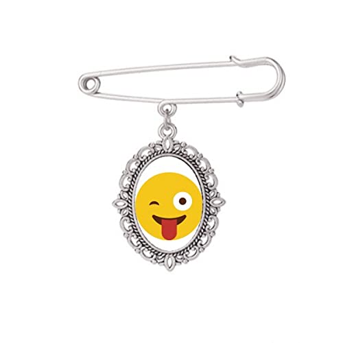 Broche visage Sle robe chemise châle clips pour vêtement femme