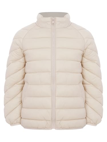 Image of Linjinx Kids Girls Boys Winter Coat Water-Resistant Zipper Puff Jacket Warm Lightweight Down Coat Outerwear