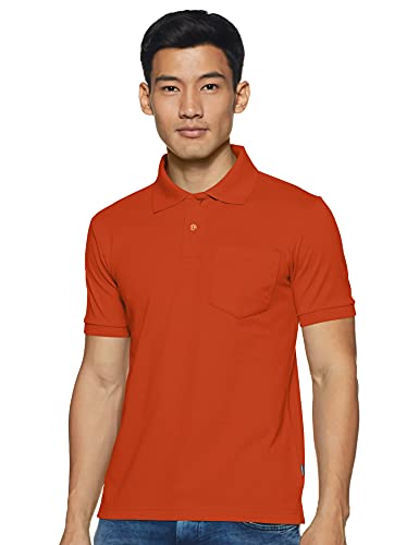 Image of Rupa Bumchums Men Super Combed Cotton Solid Half Sleeve Club Collar Polo Regular Fit T-Shirt with Chest Pocket