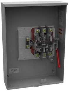 Milbank U4910-O-BL 3 Phase Heavy-Duty Ringless Meter Socket With Main Lever Bypass 7 Jaw 1 Position 200 Amp