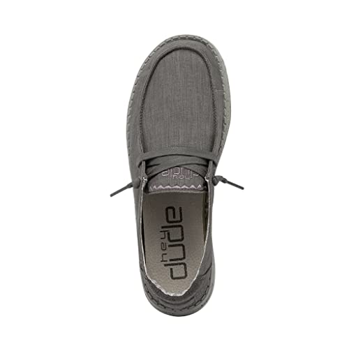 Image of HEYDUDE Women's Wendy Linen | Women?s Shoes | Women?s Lace Up Loafers | Comfortable & Light-Weight