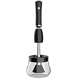 Foreverup Limpiador de Pinceles de Maquillaje, Juego de Limpiador de Brochas Eléctrico Herramienta Potente Para Pinceles de Forma Rápida, Limpia y Seca