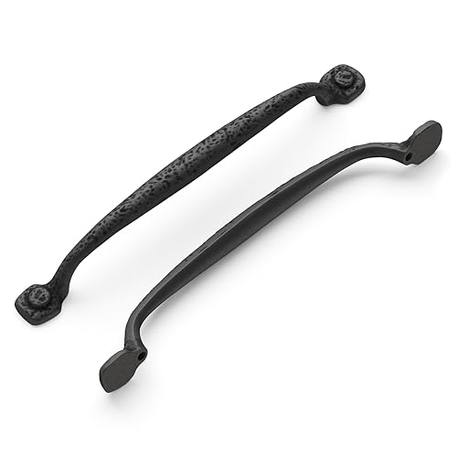 Poignée de meuble rustique 192 mm fer noir Hickory Hardware P2996-bi - 2