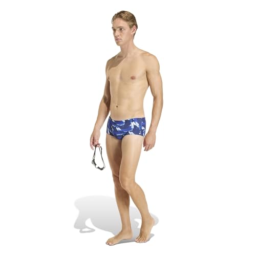 Bañador adidas Ripstream con patrón gráfico azul y corte ancho cómodo 40 6