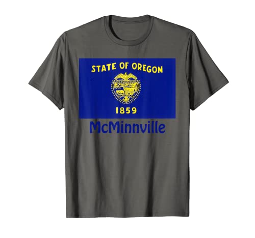 McMinnville Oregon USA Bandera Souvenir Camiseta