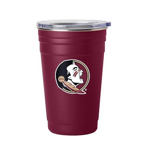 Image of Logo Brands NCAA 22 oz Stainless Steel Tailgate Cup -Double Wall Vacuum-Sealed Durable For Hot & Cold Drinks, Perfect for Gameday & Tailgating