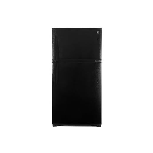 Kenmore Top-Freezer Refrigerator with Ice Maker and 21 Cubic Ft. Total Capacity, Black