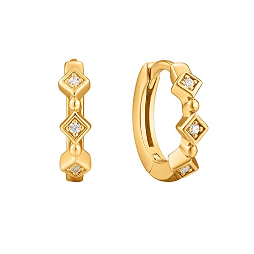 Boucles d'oreilles cerceau femmes en argent idéal pour le style décontracté chic