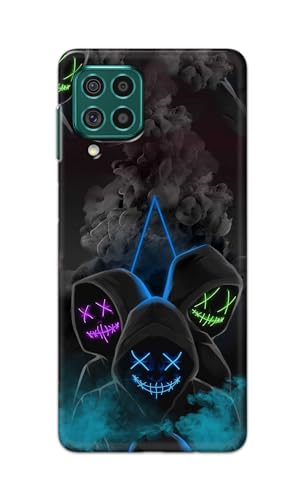 Image of PRINTFIDAA Printed Hard Back Cover Case for Samsung Galaxy F62 | Samsung Galaxy M62 Back Cover (Mask Man) -112