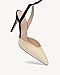 NEWBELLA Women's Stiletto Heels Strappy Sandals - Lace Up Closed Pointed Toe Backless Heeled Pumps for Wedding, Party, Dressy Occasions