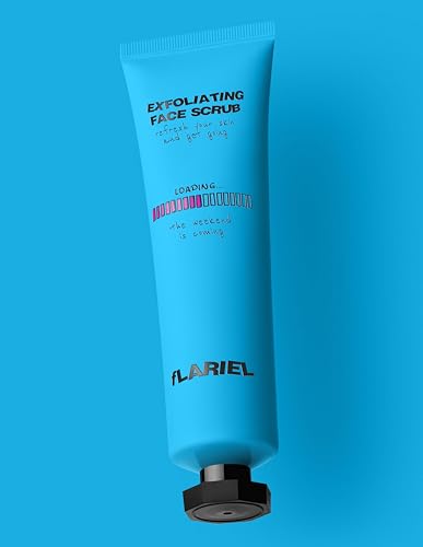 FLARIEL Exfoliating Face Scrub - Exfoliante facial con ácido glicólico y extracto de algas nori